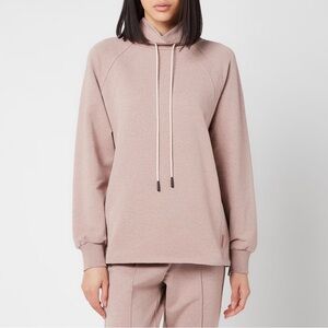 Varley atlas cowl mock neck pink sweatshirt size large